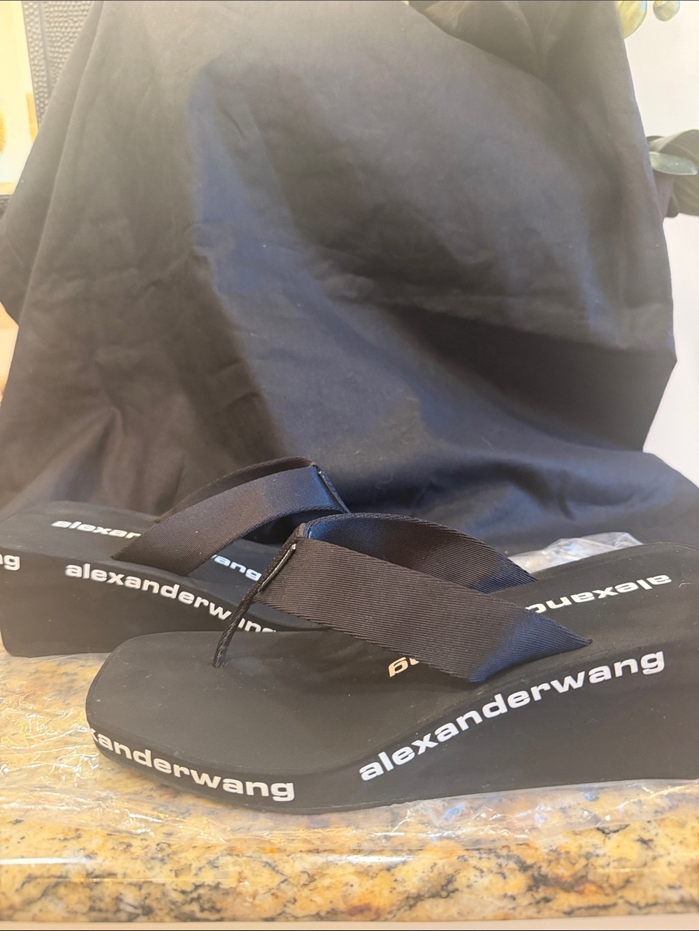 Open toe silhouette thong by Alexander Wang